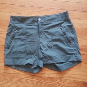 Athleta army green shorts
